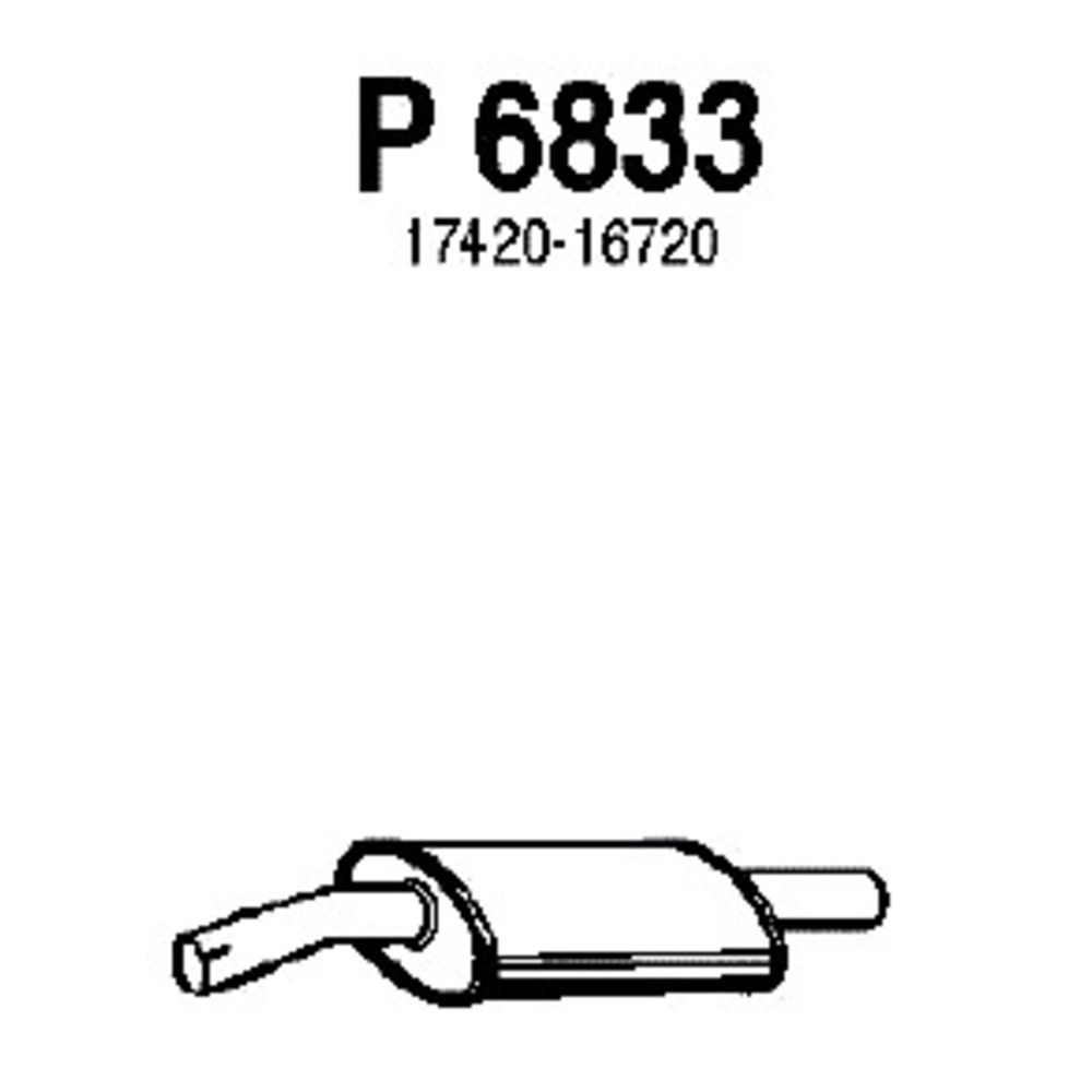 Mittljuddämpare 14-6832