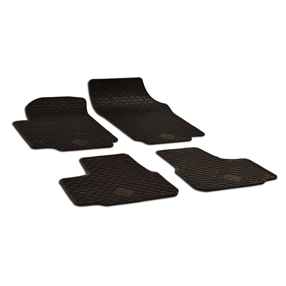 Gummimattsats Seat Mii, Skoda Citigo, VW Up! 2012– svart