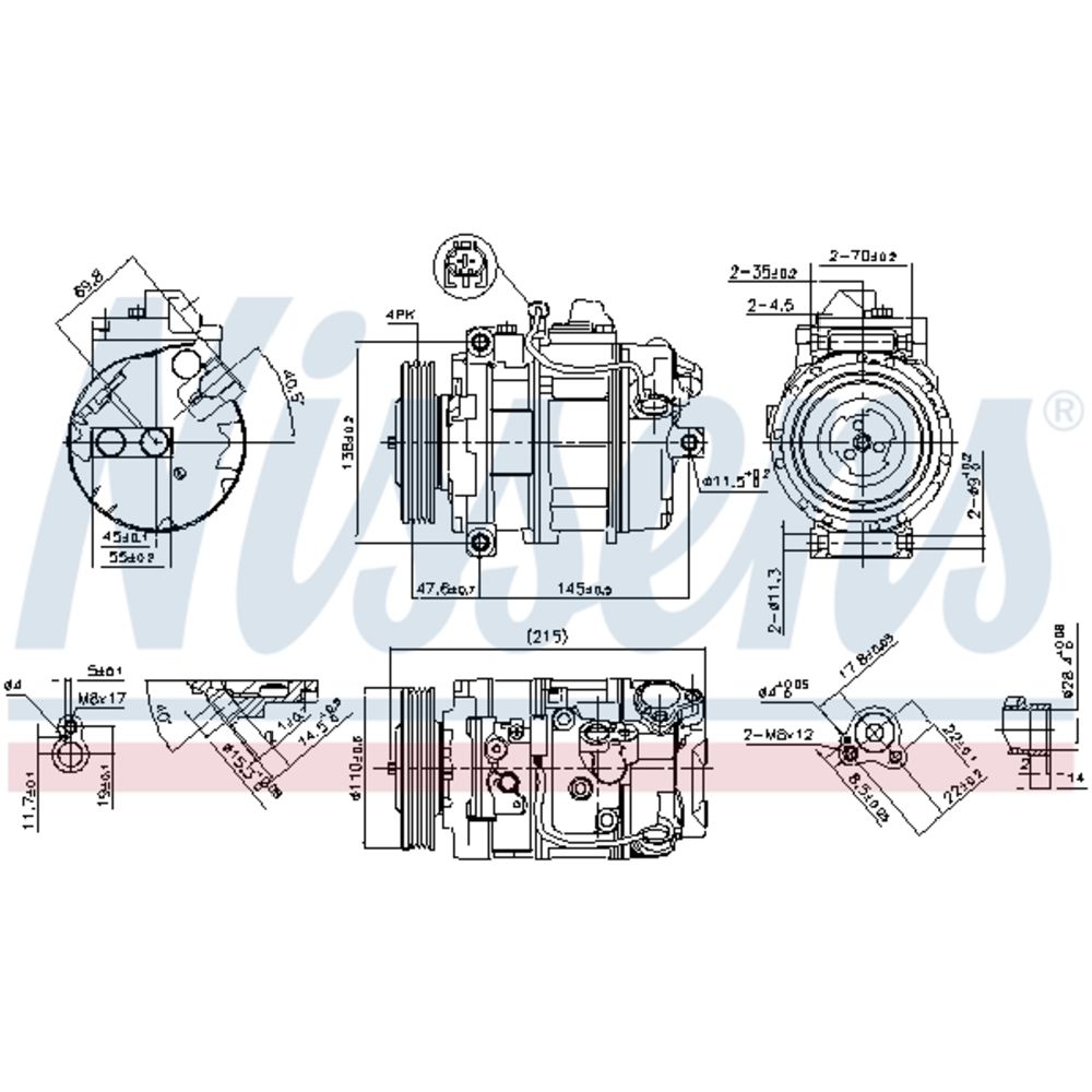Ilmastointilaitteen kompressori 30-05485