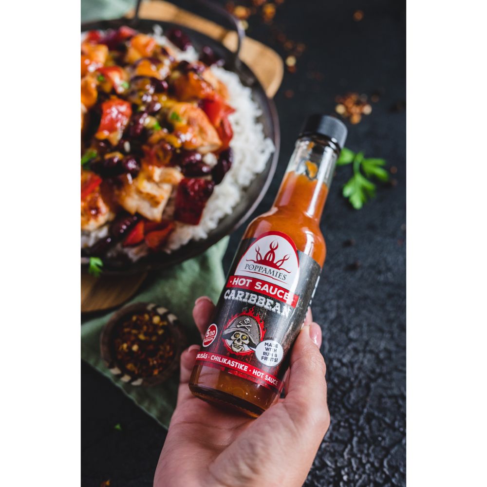 Poppamies Hot Sauce Caribbean chilisås 150 ml