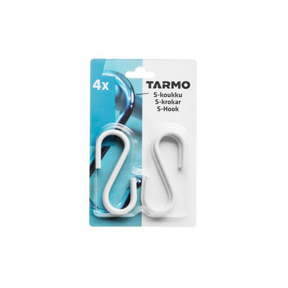 Tarmo S-krok stål vit 4 st.