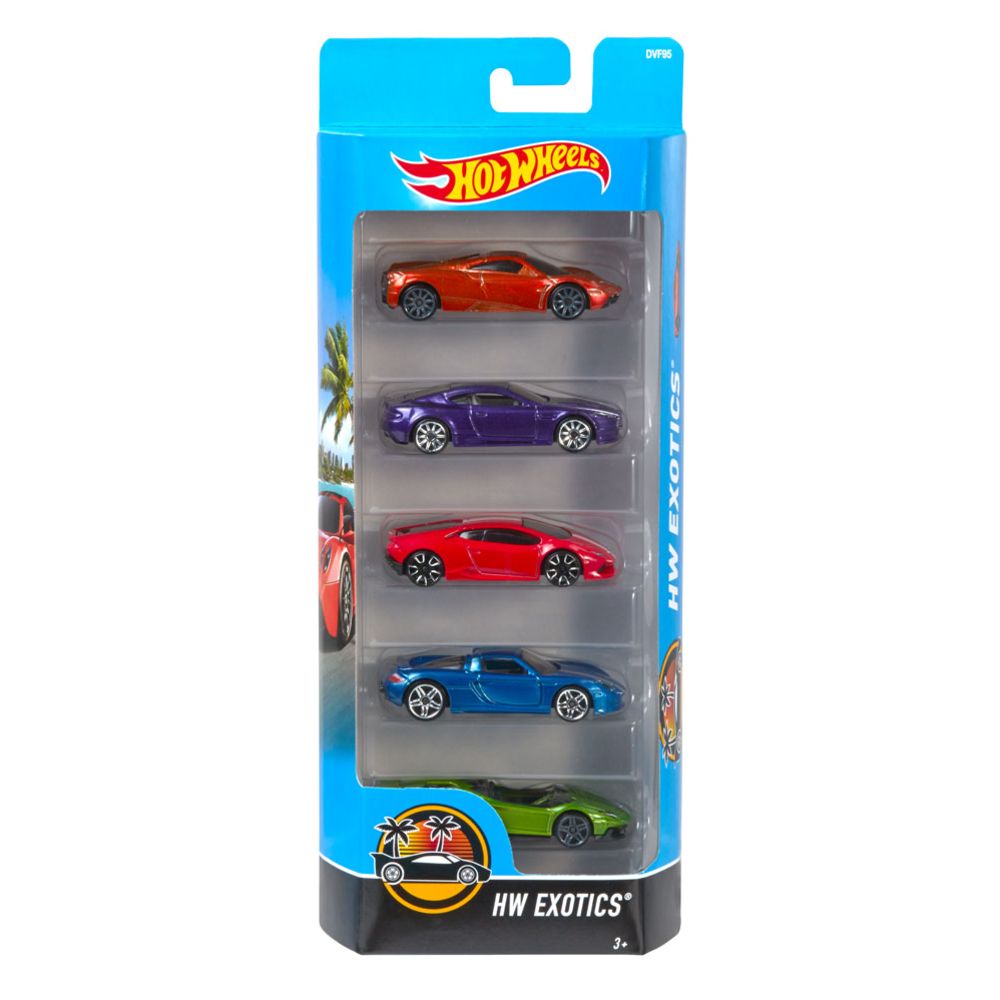 Hot Wheels pikkuautot 5-pack