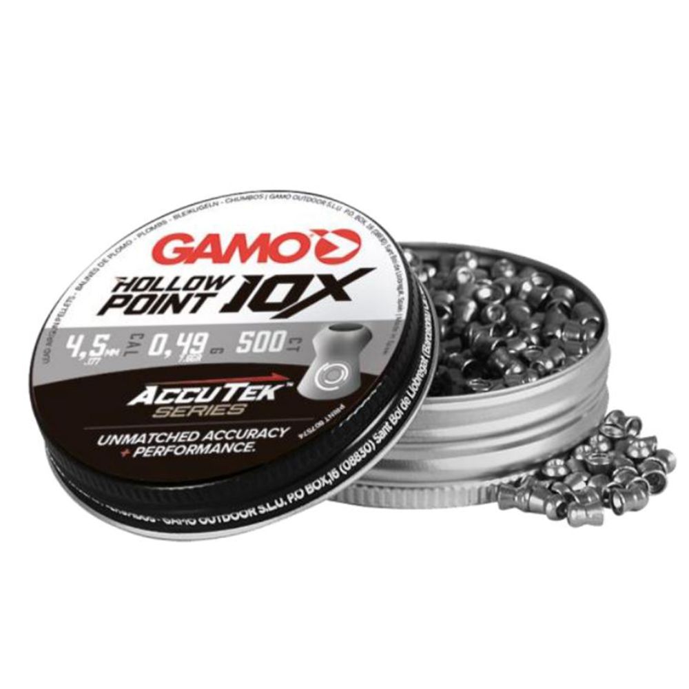 Gamo AccuTek Hollow Point 10X 4,5mm luoti 500 kpl