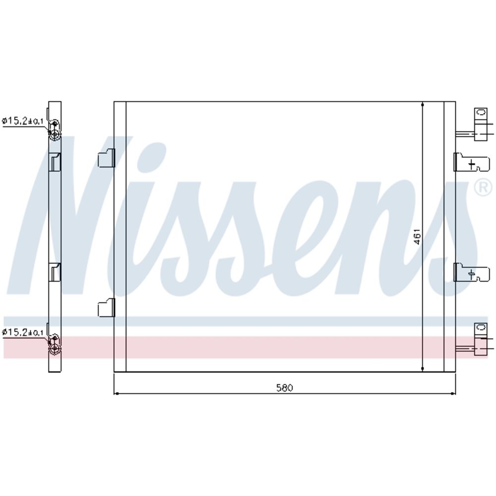 Ilmastointilaitteen lauhdutin 30-00504