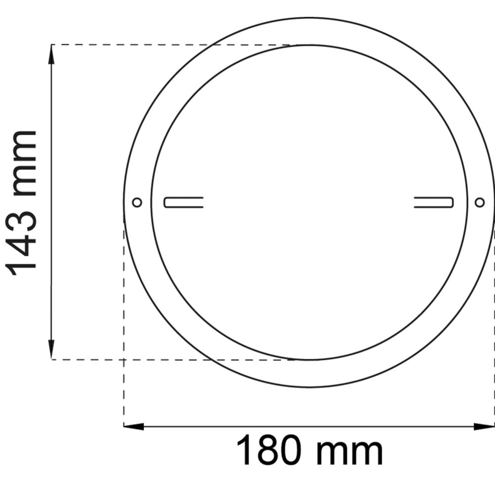 Habo tallriksventil 280 150 mm plast vit
