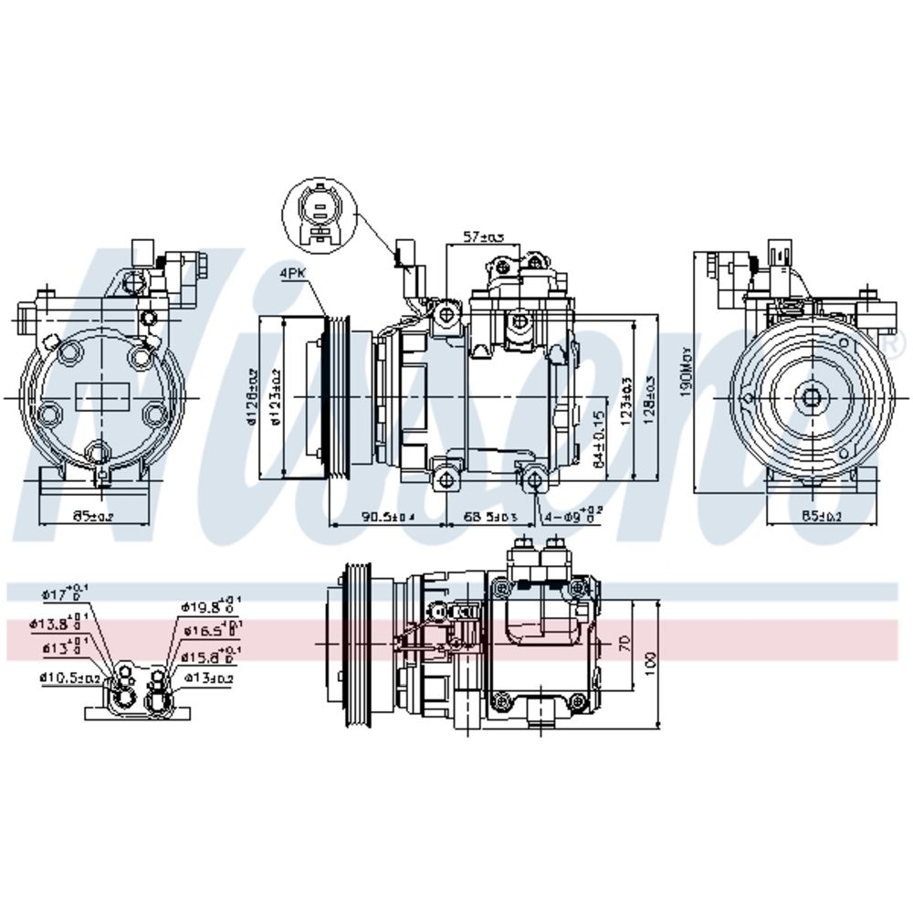 Ilmastointilaitteen kompressori 30-00420