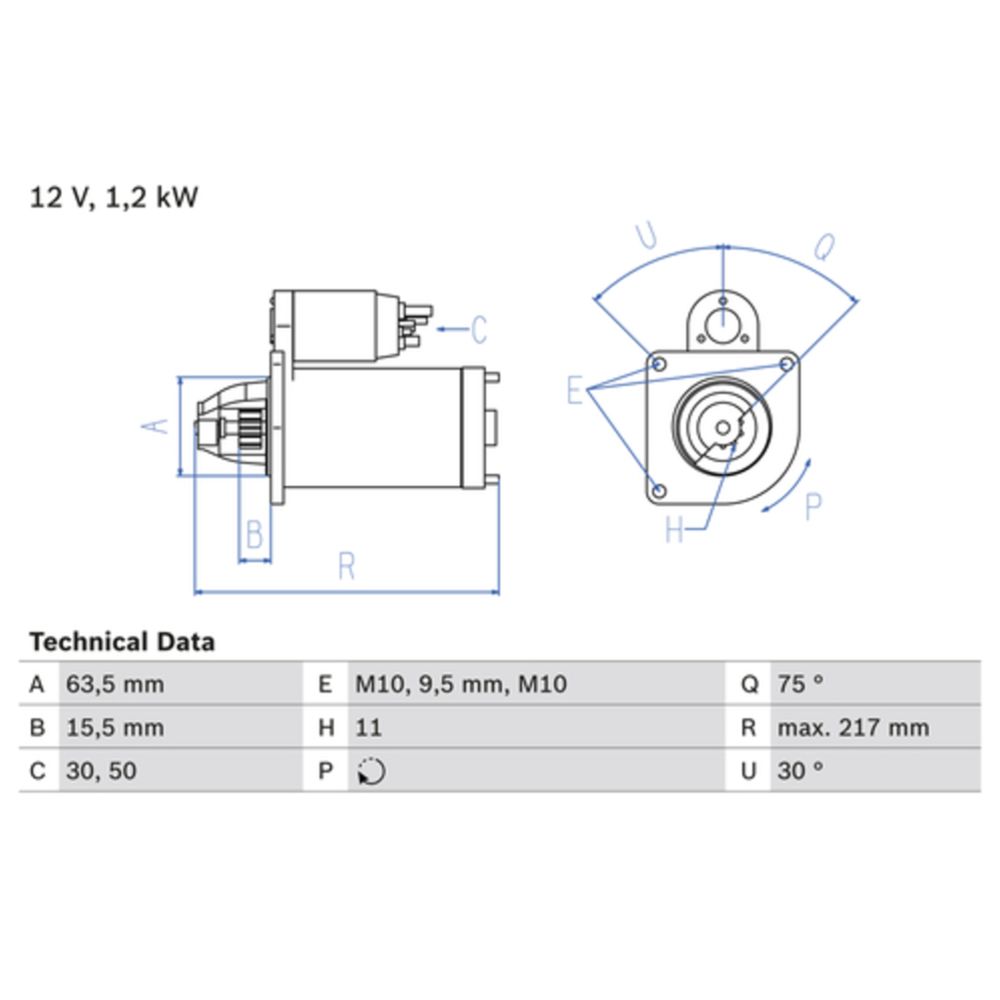Käynnistinmoottori 13-00153