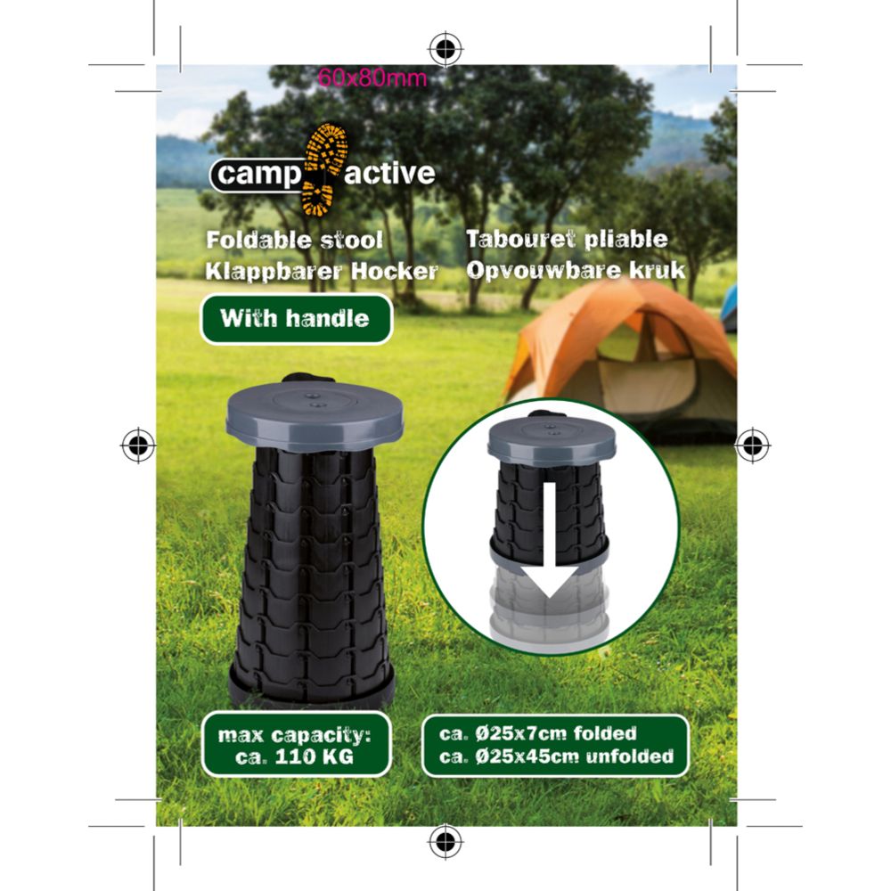 Camp Active teleskooppituoli kantohihnalla