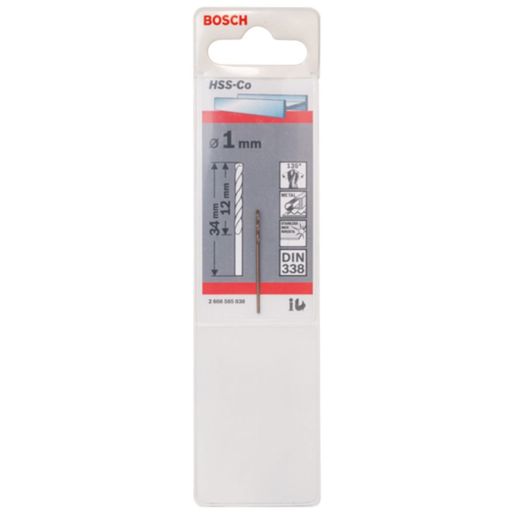 Bosch HSS-Cobolt poranterä 1,0 mm