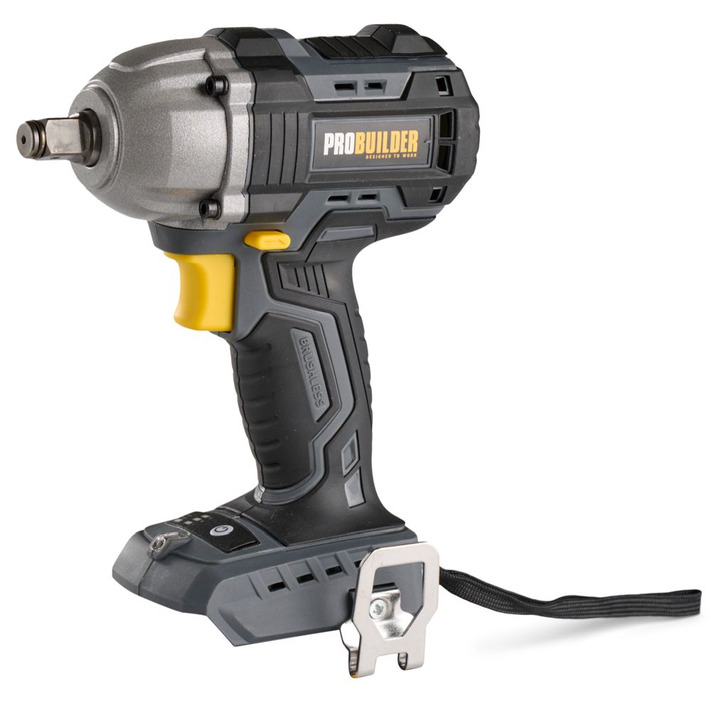 Probuilder harjadeta akulöökmutrikeeraja, 18 V, 500 Nm, ilma aku ja laadijata