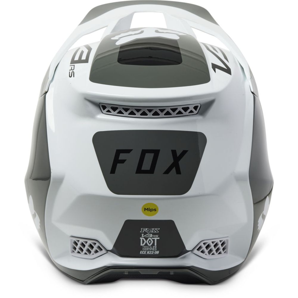 Fox V3 RS Efekt crossikypärä musta/valkoinen