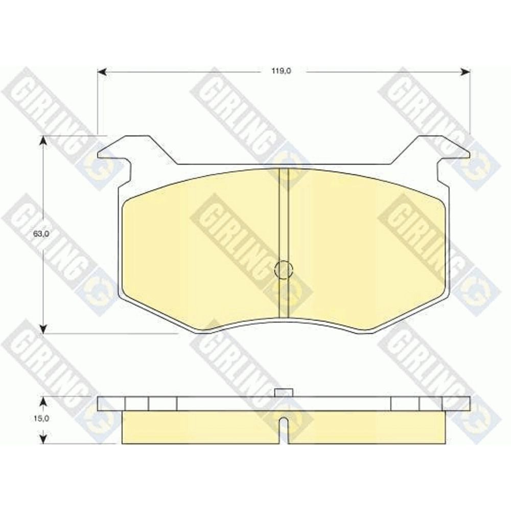 Piduriklotside komplekt 97-23054