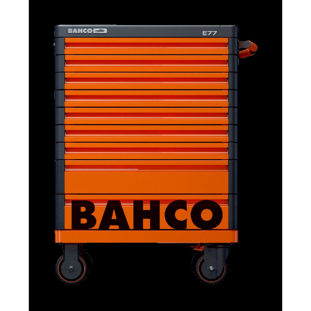 Bahco 1477K9 työkaluvaunu E77 Premium Storage HUB 26" 9 laatikkoa oranssi