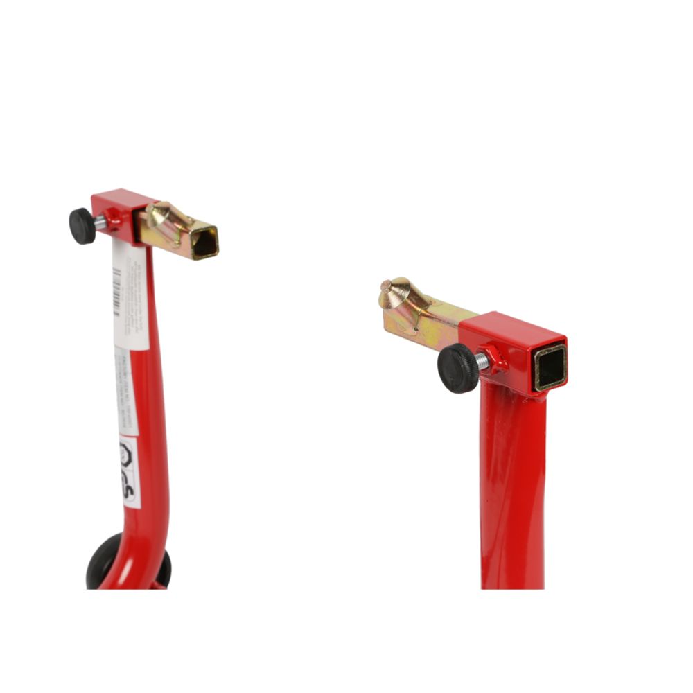 MP-huoltopukki etupäähän (haarukan alle)