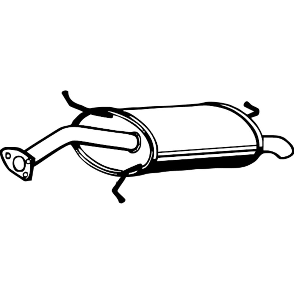 Bakre ljuddämpare 14-3989