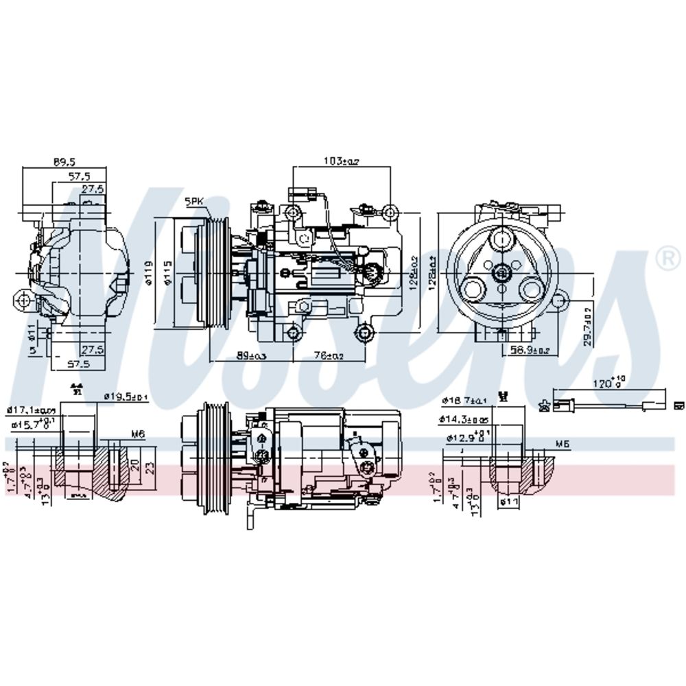 Ilmastointilaitteen kompressori 30-03641
