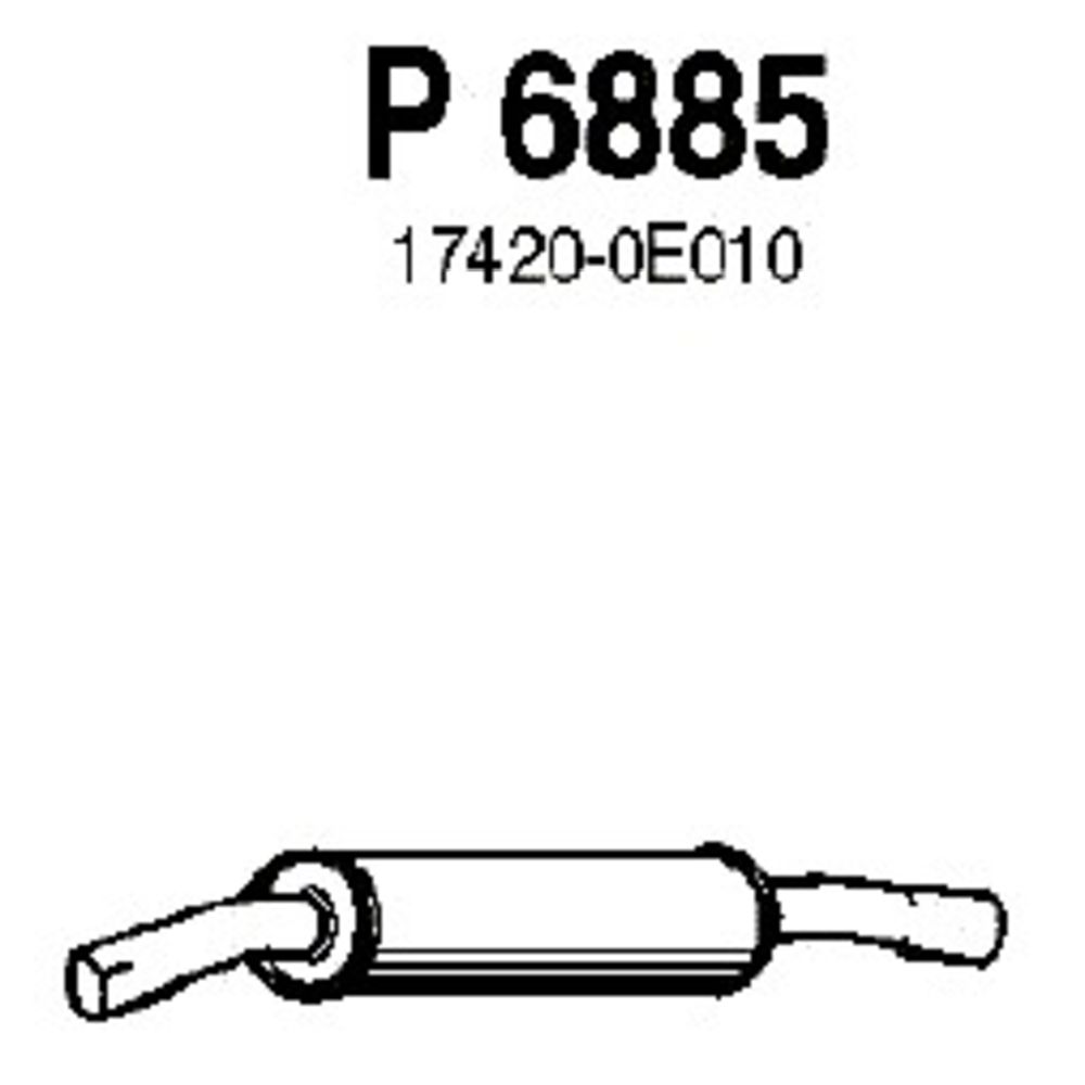 Mittljuddämpare 14-6843