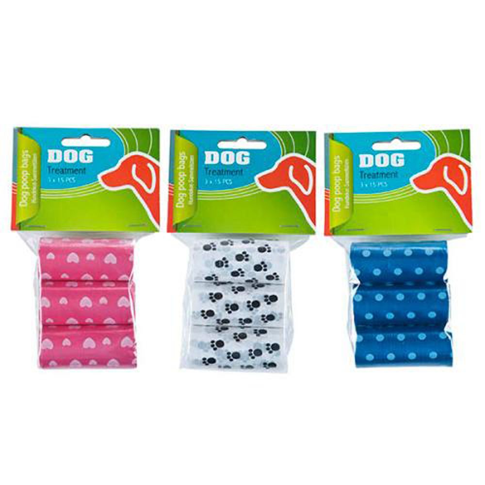Pet Treatment hundbajspåsar 3 x 15 st.