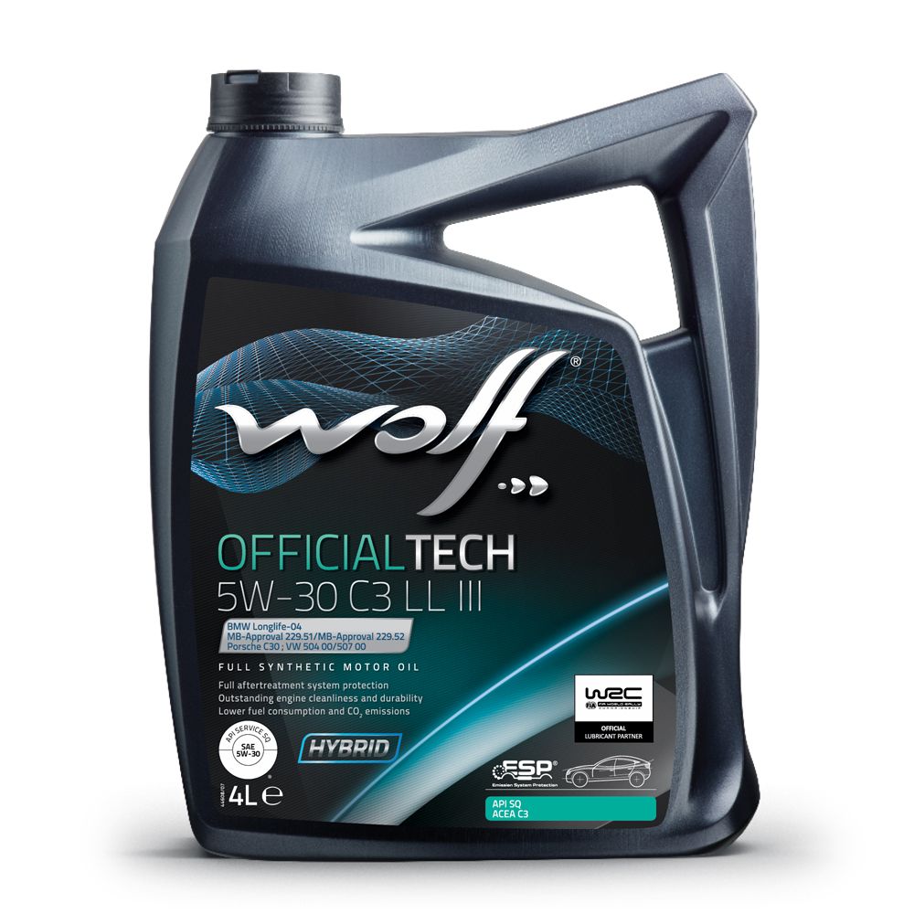 Wolf officialtech 5W-30 C3 LL III 4 l moottoriöljy