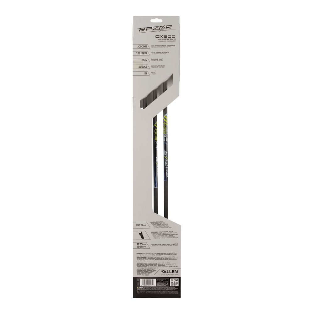 Allen Razor varsijousinuoli 56 cm, 3 kpl