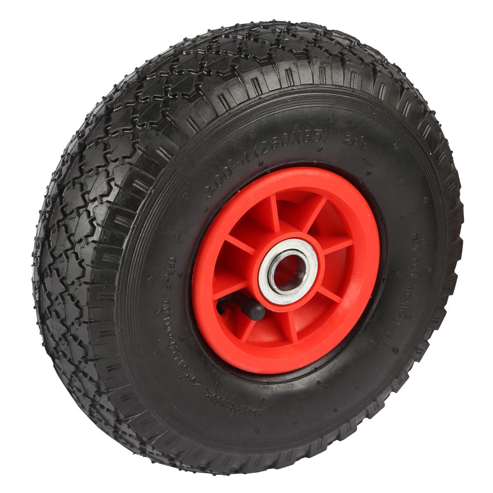 Luftgummihjul 260 x 85 x 20 plastfälg med kullager