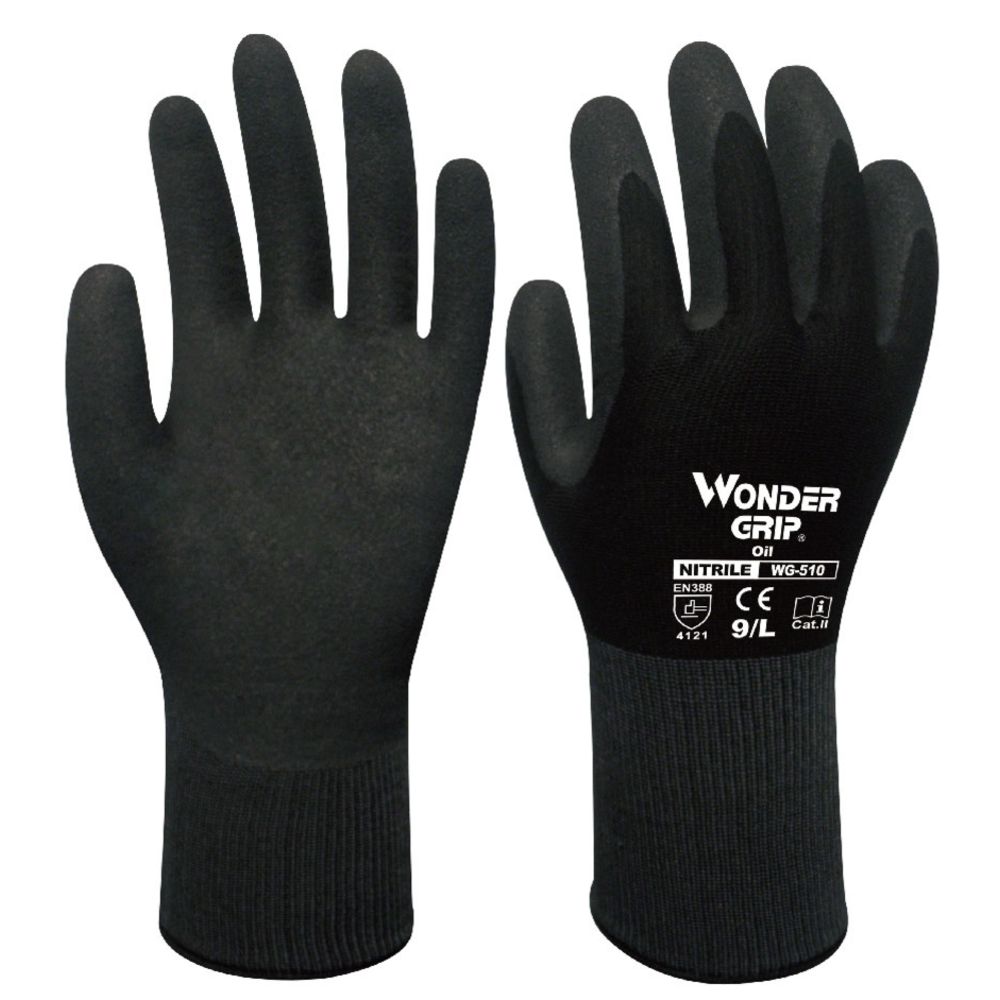Wonder Grip® Oil käsineet, nitriilipinnoite, koko 9