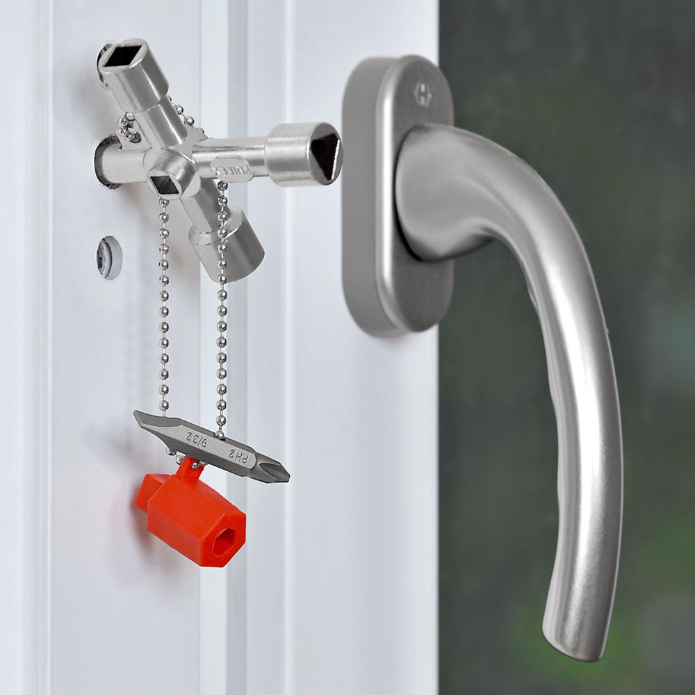 Knipex 00 11 04 Profi-Key universalnyckel för fastighetsskötare