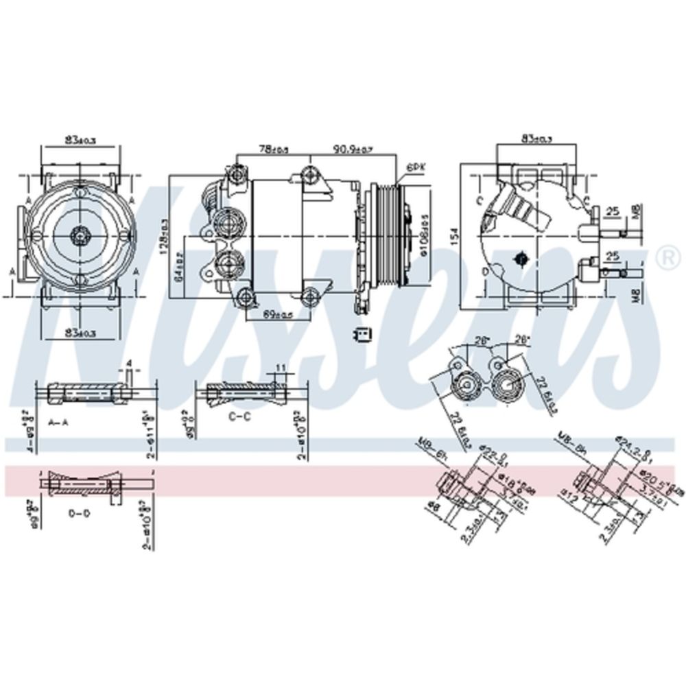 Ilmastointilaitteen kompressori 30-00253