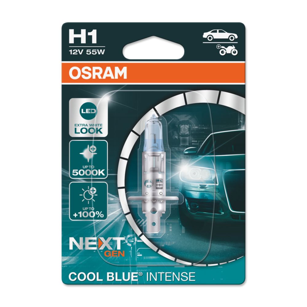 Osram CoolBlue Intense NextGen H1-pirn, 12 V, 55 W