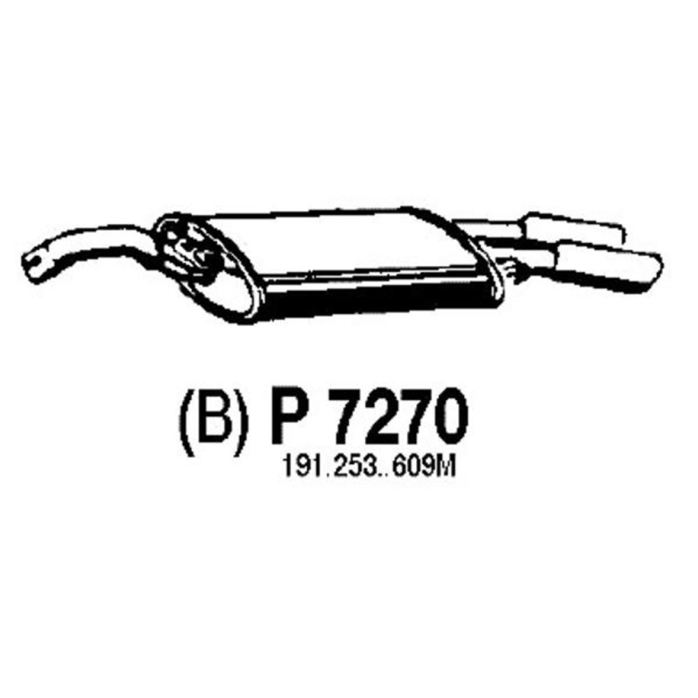 Takaäänenvaimentaja 14-7270