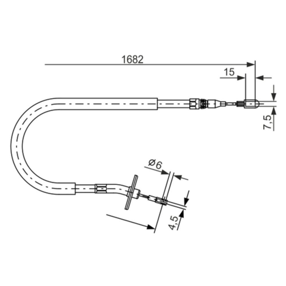 Käsipiduri tross 24-7660