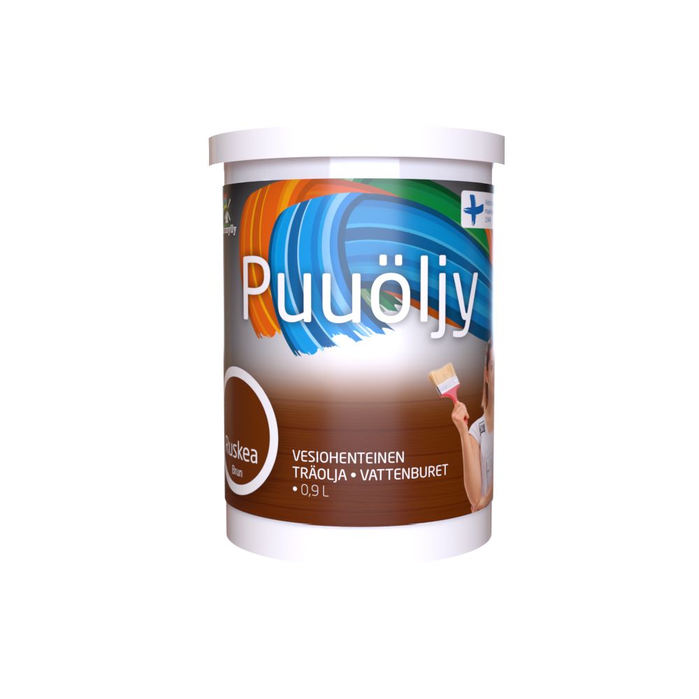 Värimylly puuöljy ruskea 0,9 l