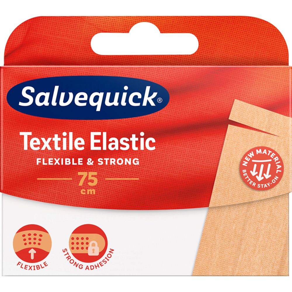 Salvequick Textile Elastic leikattava kangaslaastari 75cm