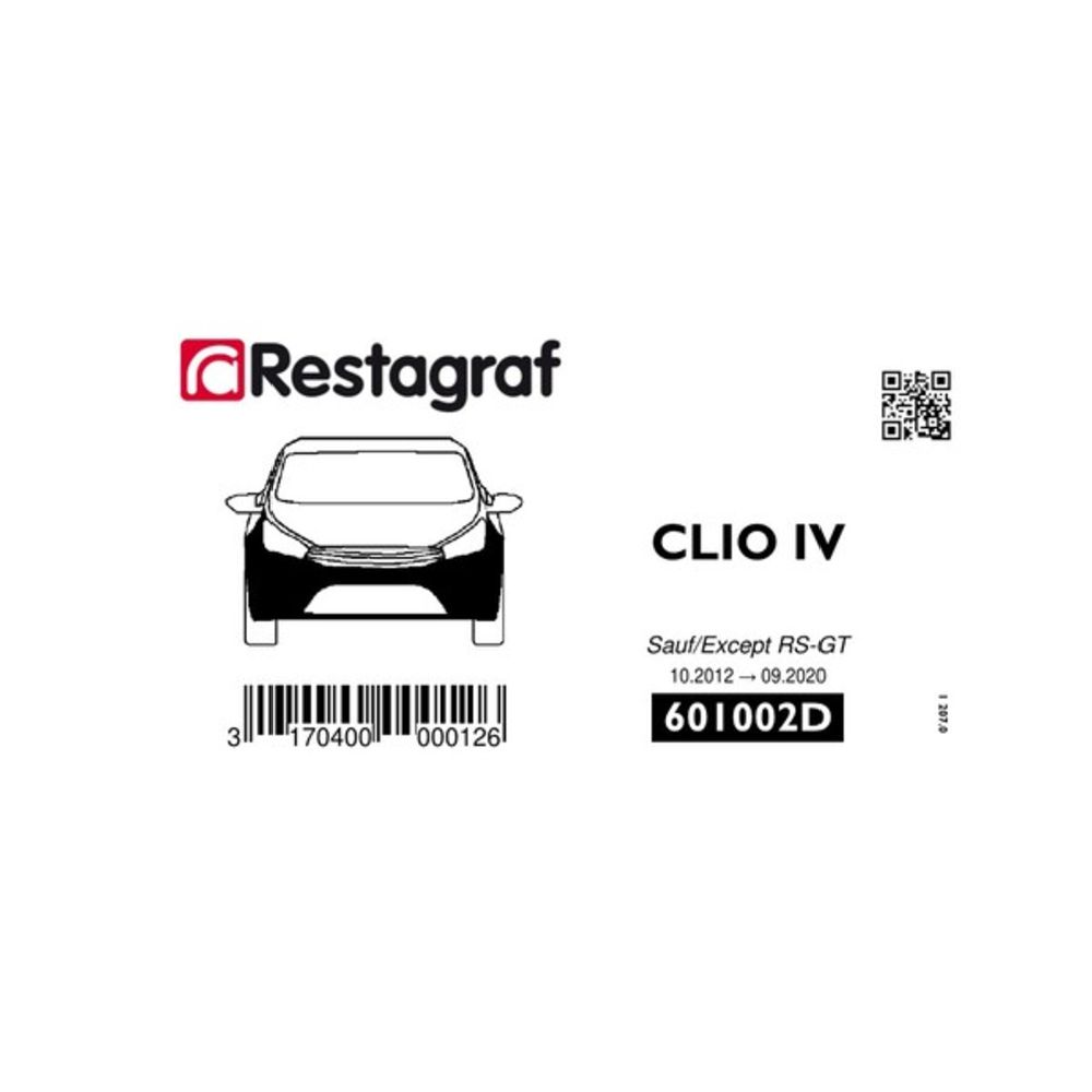 Fästsats Renault främre stötfångare 601002D 24 delar