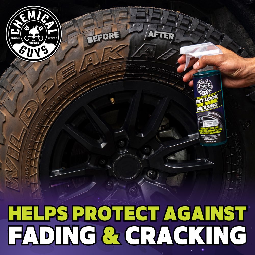 Chemical Guys Galactic Black Wet Look Tire Shine Dressing rengaskiilloke 473 ml