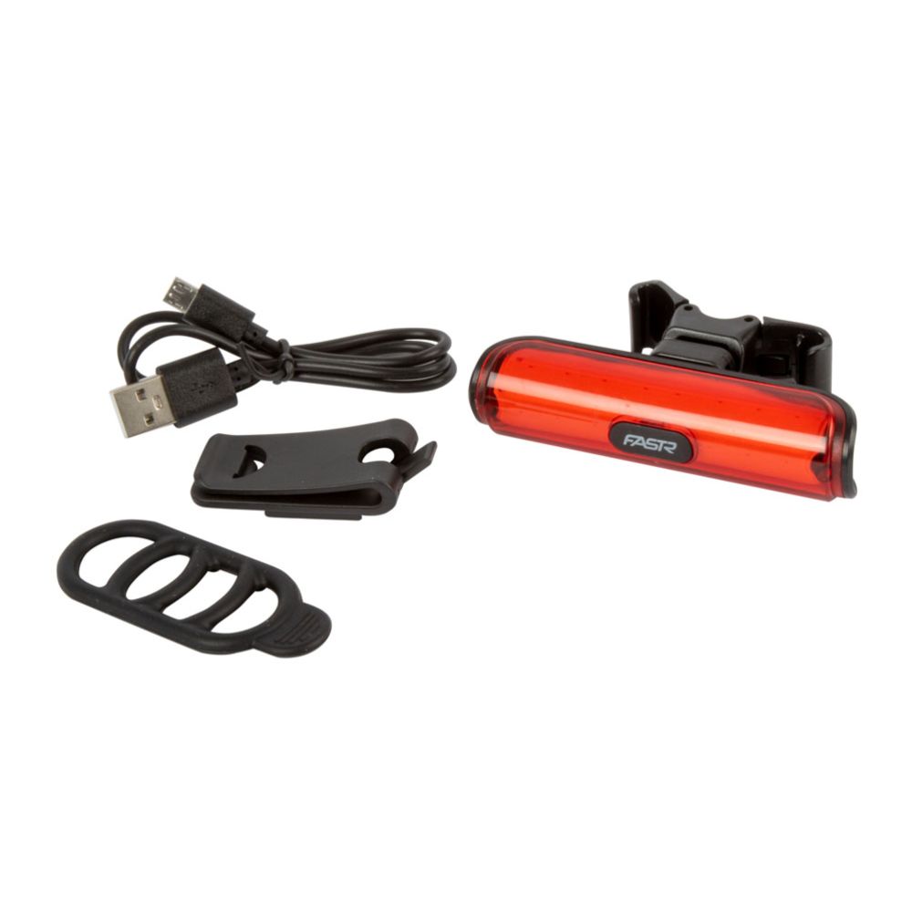 Fastr 330º polkupyörän USB-ladattava takavalo