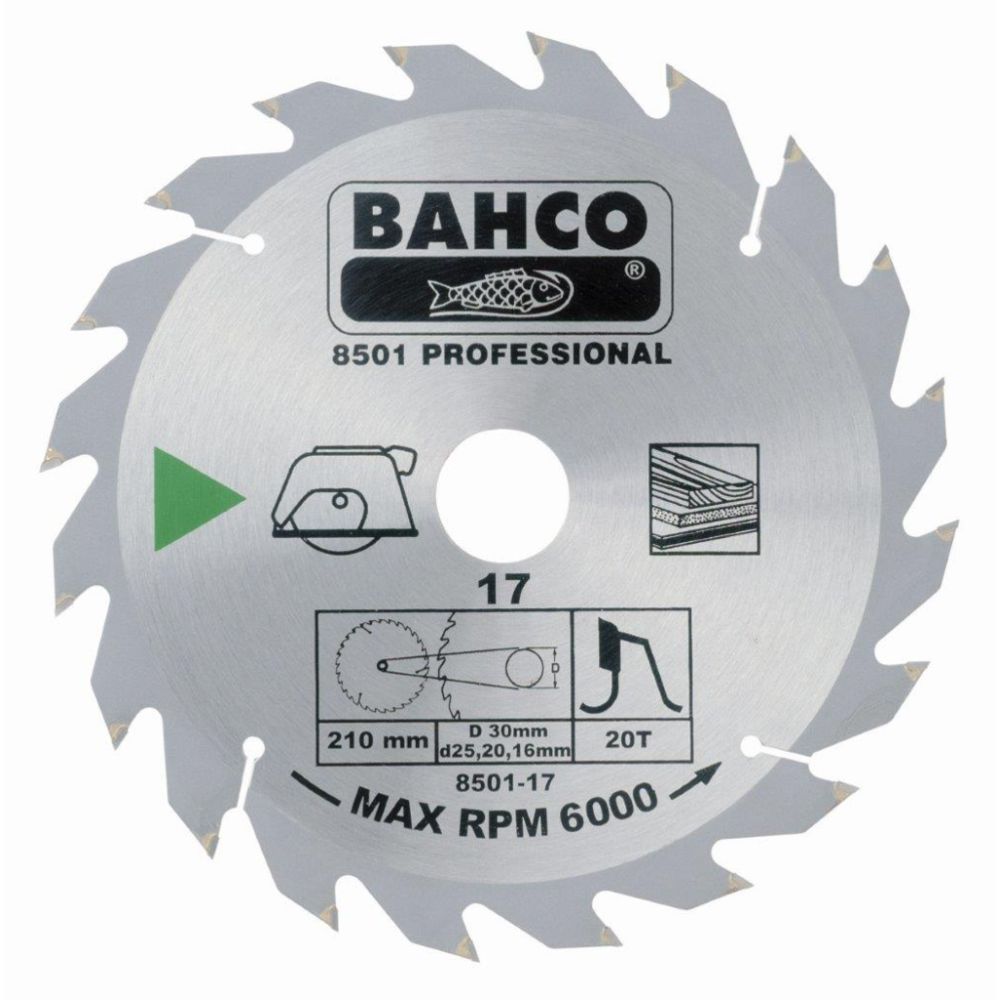 Bahco 8501-7 sirkkelinterä 18 hammasta 160 mm