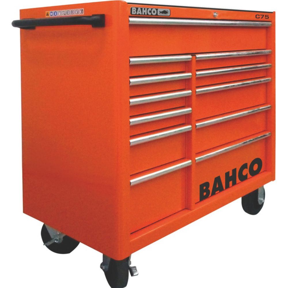 Bahco 1475KXL12 tööriistakäru C75 oranž 12 sahtlit