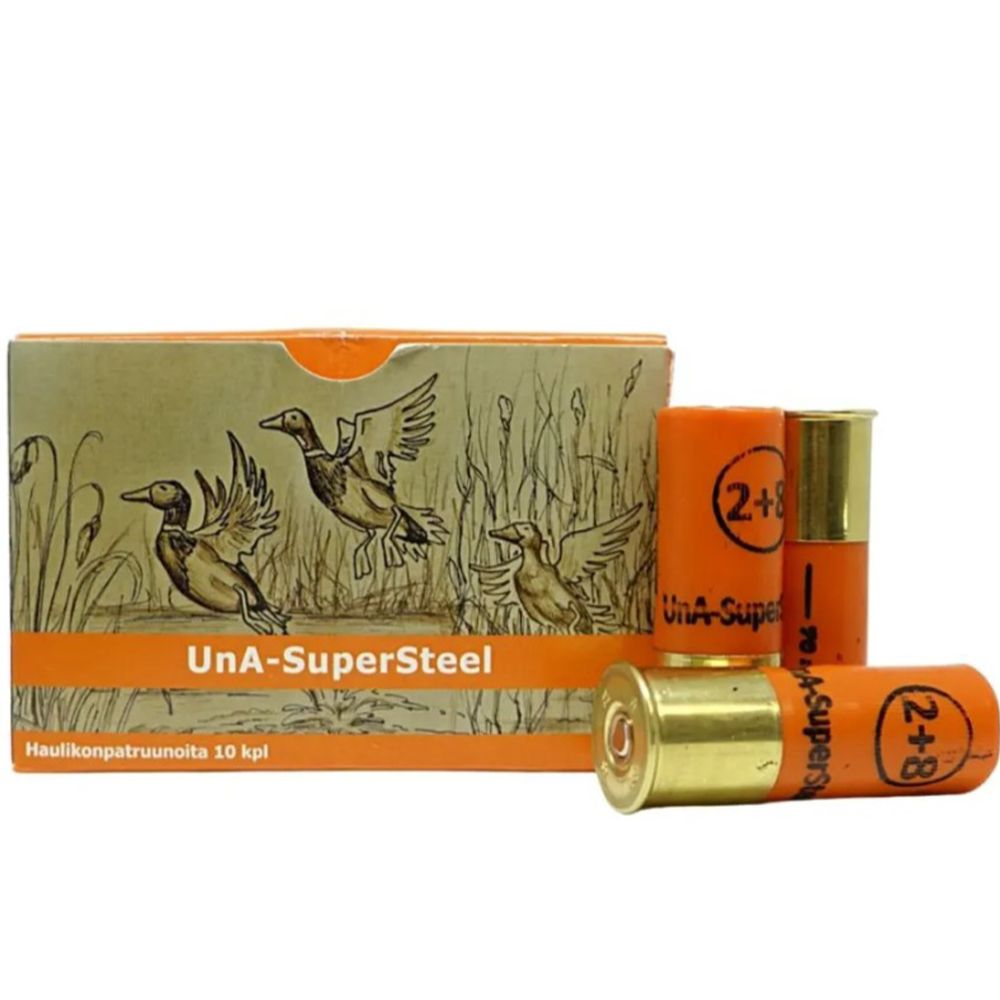 UnA-SuperSteel patruuna 12/70 #8+#2 32 g 10 kpl
