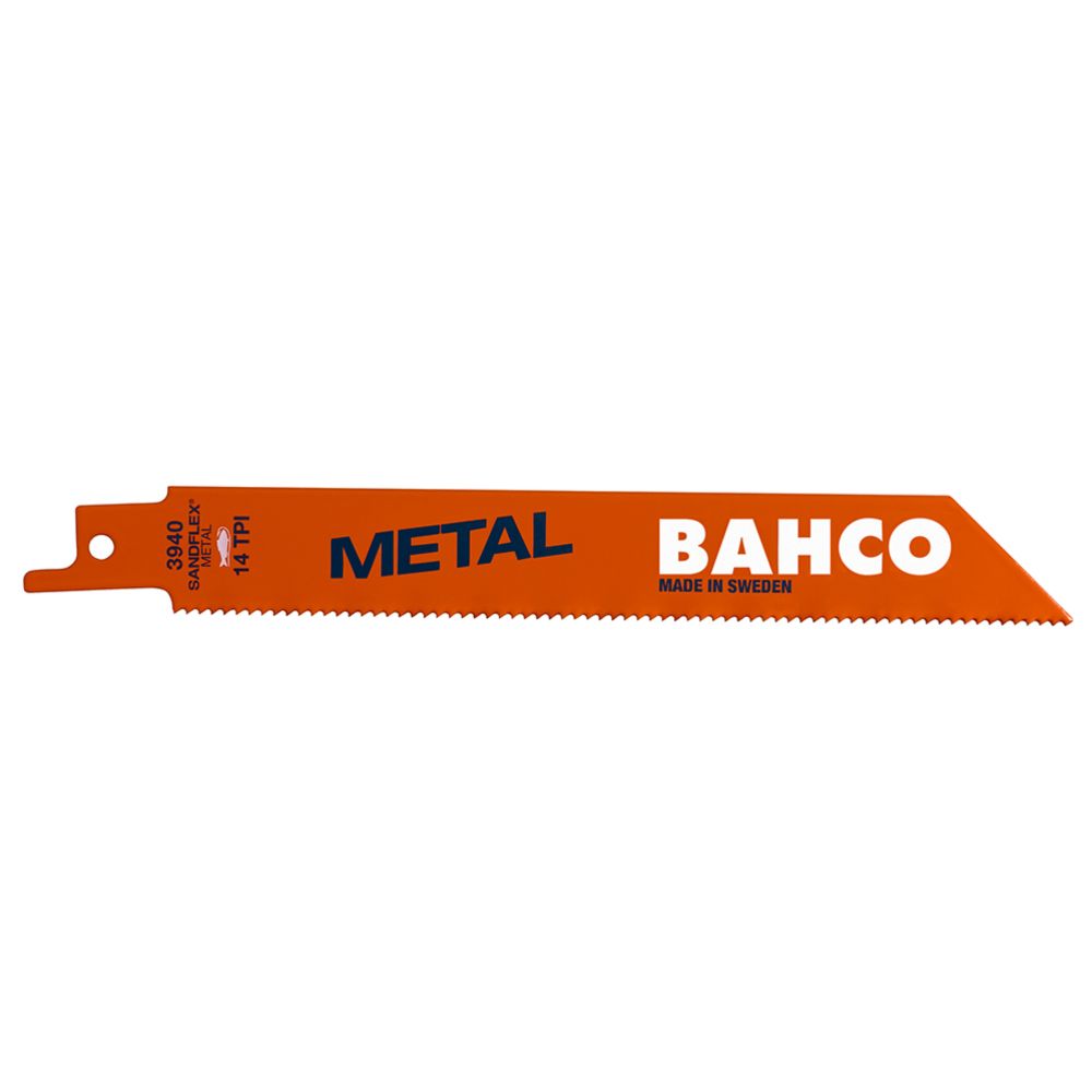 Bahco 3940-100-18-ST tunn tigersågsblad för metall 18 tpi, 100 mm, 5 st.