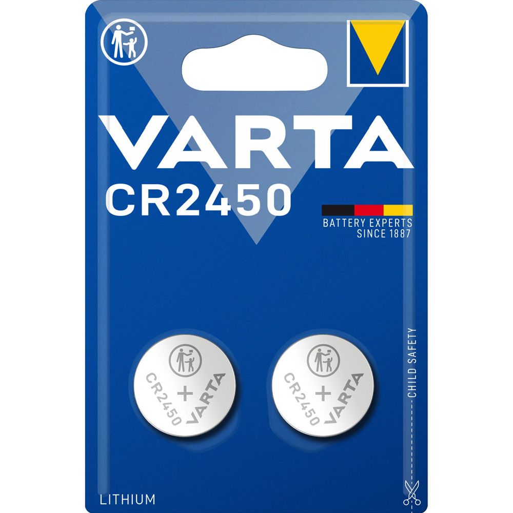 VARTA CR2450 nappiparisto, 2 kpl