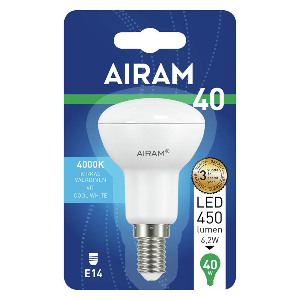 Airam LED kohdelamppu E14 4 W 4000K 480 lm