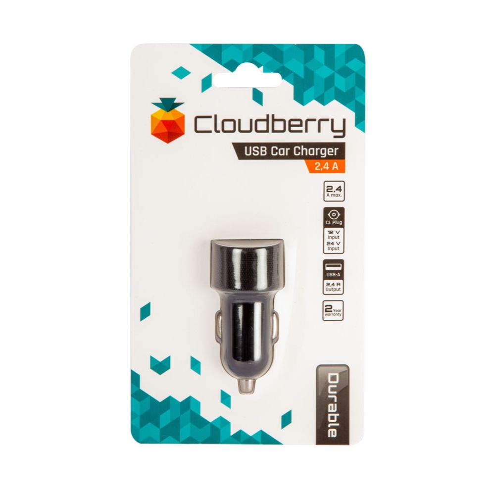 Cloudberry 2,4 A autolaadija 1 x USB 2,4 A