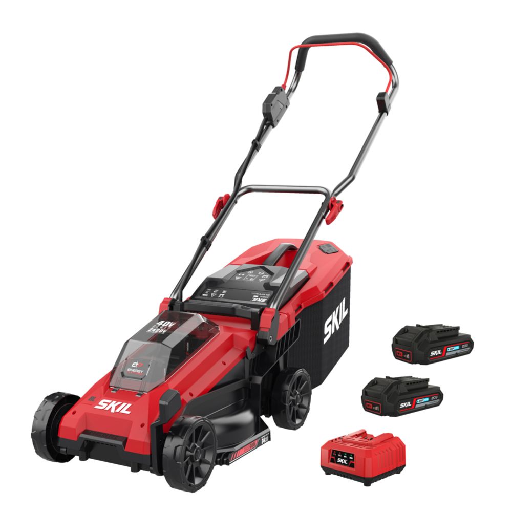 SKIL akkuruohonleikkuri 34 cm 0130 BA 40V (2 x 2,0 Ah)