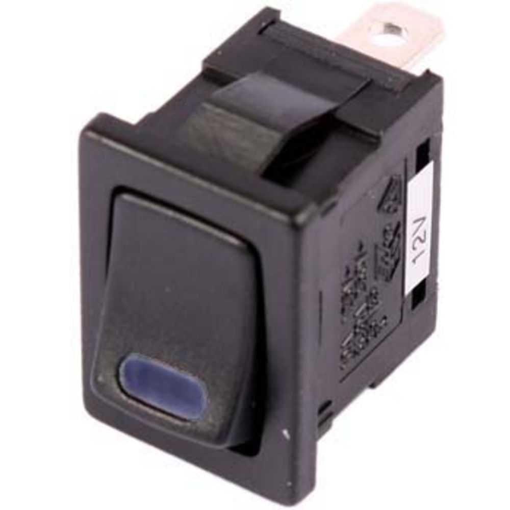 Minivaggströmbrytare 13x19 mm blå