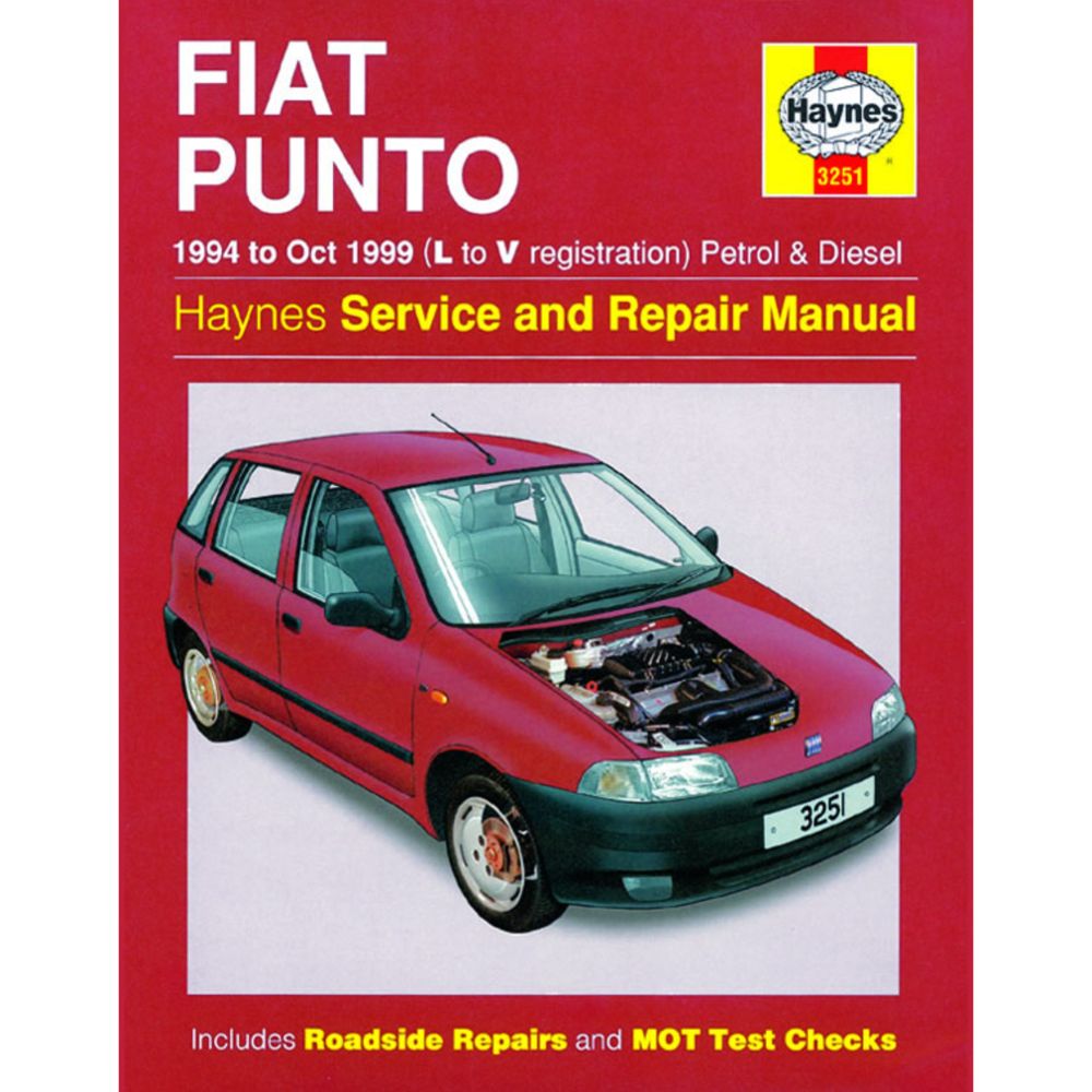 Korjausopas Fiat Punto ->99 englanninkielinen