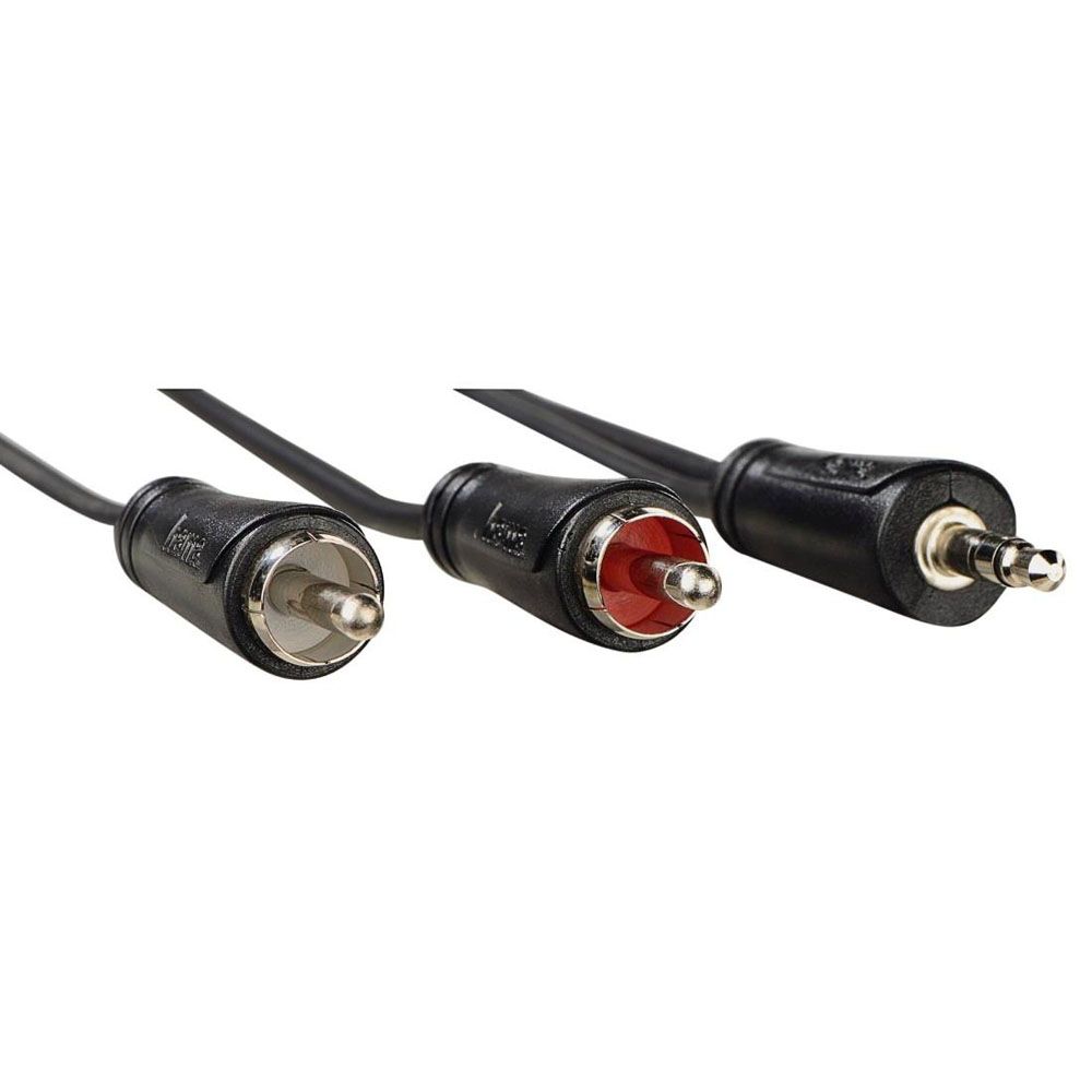 Hama Audiokaapeli, 3,5 mm uros - 2 x RCA uros, 0,75 m