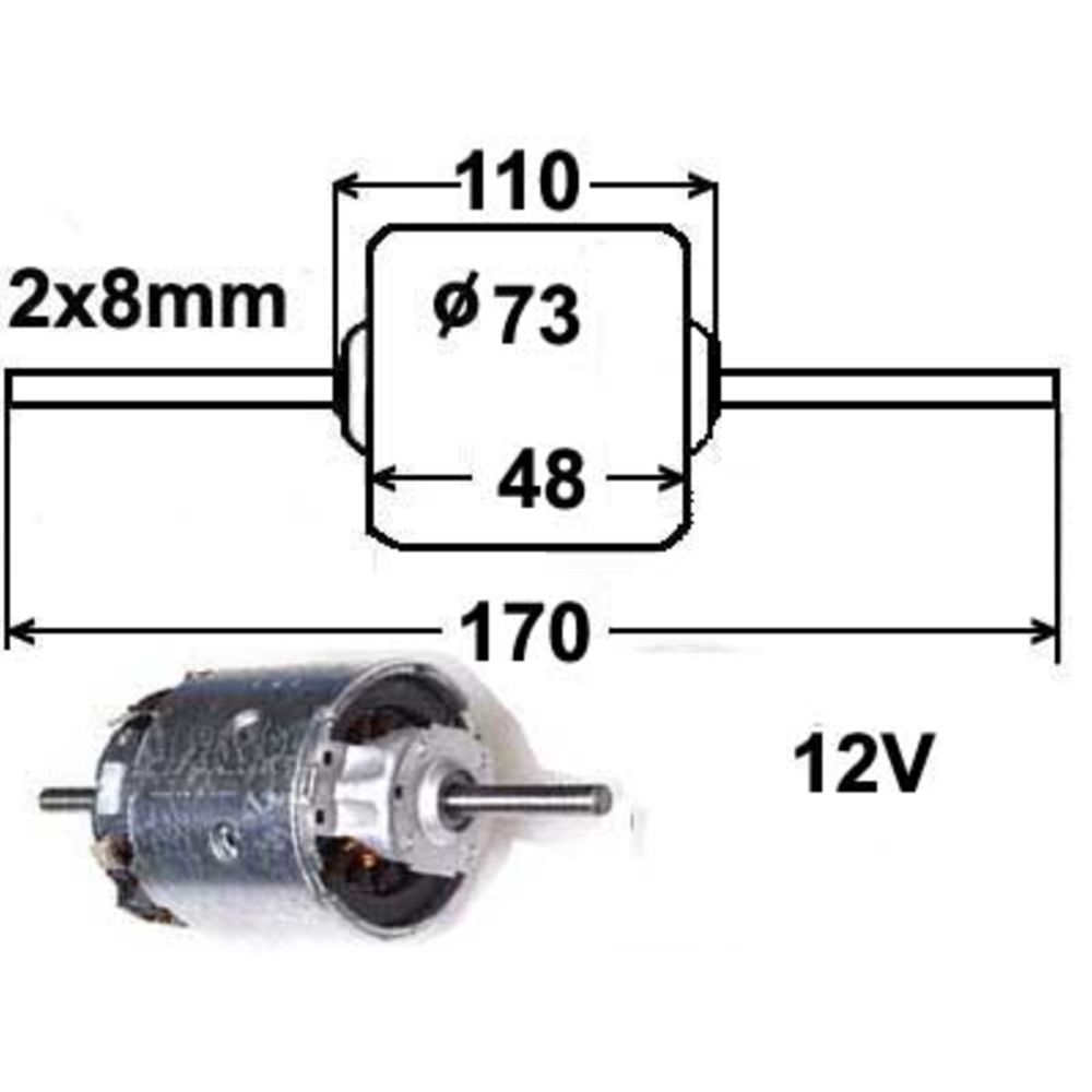 Sähkömoottori, sisätilapuhallin 13-1746