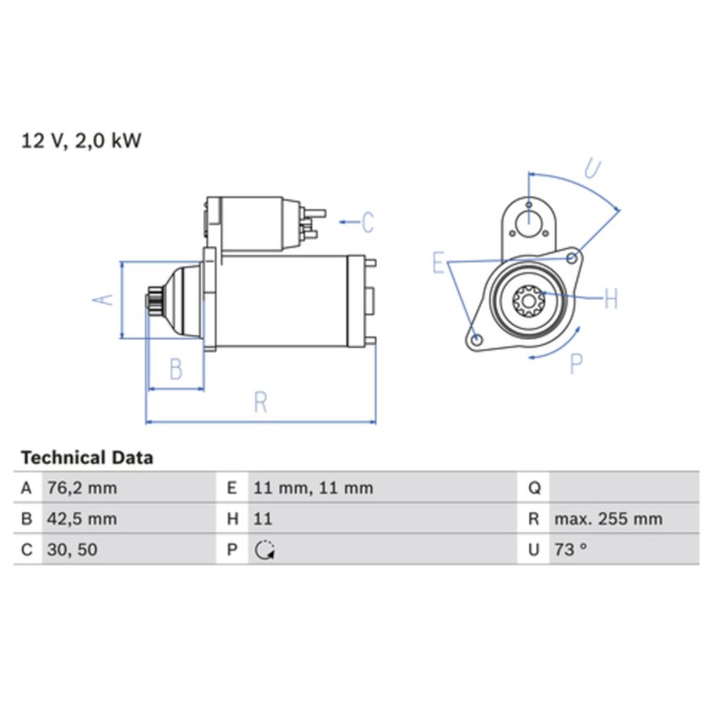 Startmotor 13-00156