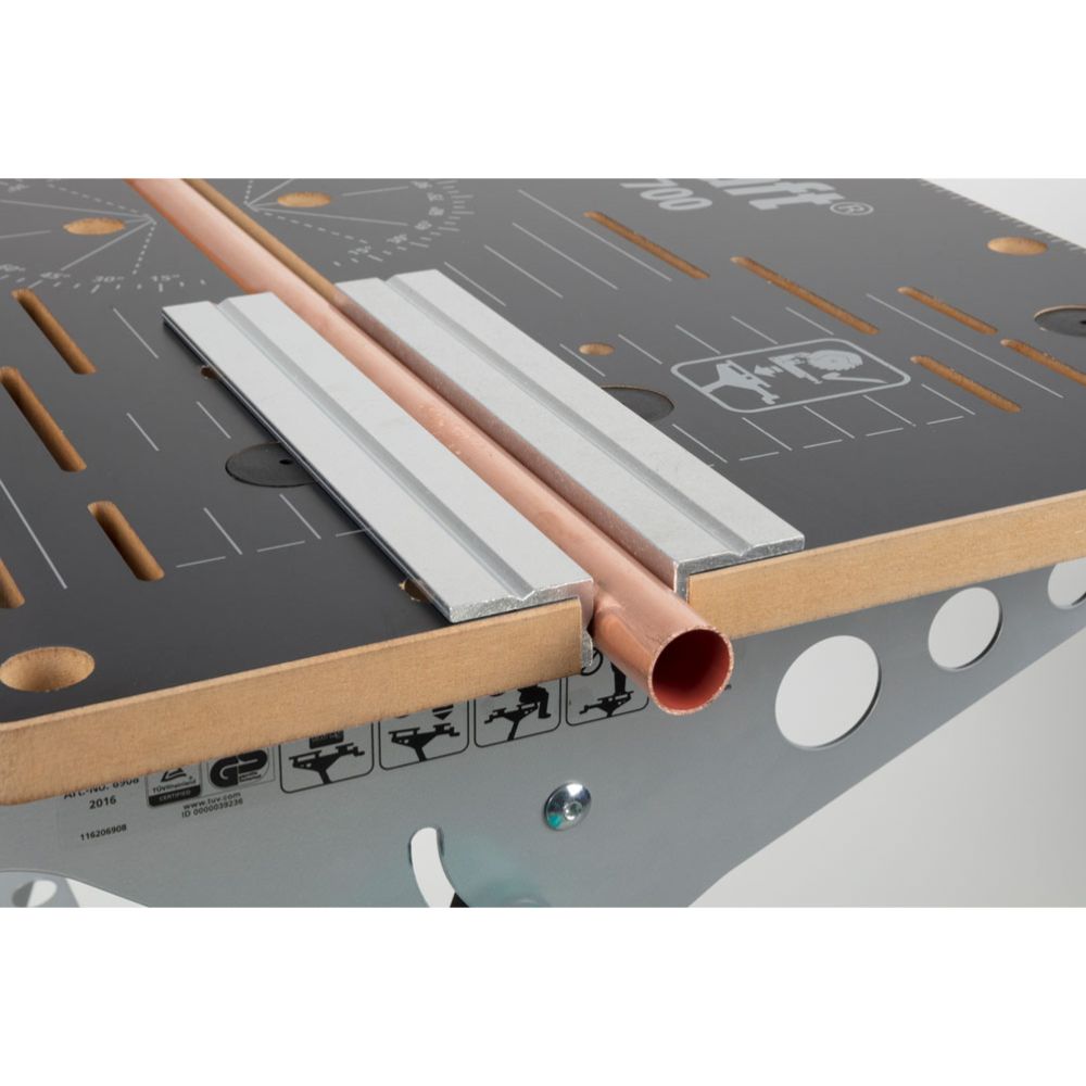 Wolfcraft pressbackar för arbetsbänk aluminium